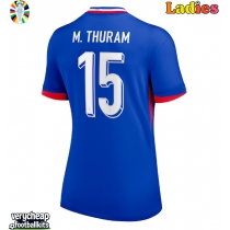 France Marcus Thuram #15 Replica Home Shirt Ladies Euro 2024 Short Sleeve